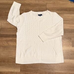 Karen Scott Pullover Sweater Plus Size 2X White